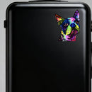Rainbow Puppy Self-adhesive Waterproof Stickers for Luggages Laptops Thermos