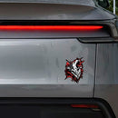 Roaring Gray Wolf Waterproof Vinyl Stickers Personalized for Cars Luggages