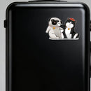 Cats and Dogs Waterproof Vinyl Stickers for Cars Glass Thermos Customizable