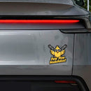 Angry Old Man Waterproof Vinyl Stickers for Cars Glass Thermos Customizable