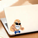 Chick with a gun Vinyl Stickers for Cars Windows Luggages Laptops Customizable