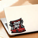 Red Sports Car Waterproof Vinyl Stickers for Cars Luggagas Windows Customizable