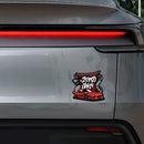 Red Sports Car Waterproof Vinyl Stickers for Cars Luggagas Windows Customizable