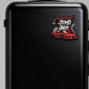 Red Sports Car Waterproof Vinyl Stickers for Cars Luggagas Windows Customizable