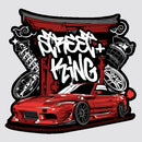 Red Sports Car Waterproof Vinyl Stickers for Cars Luggagas Windows Customizable