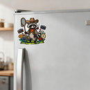 Raccoon Explorer Stickers vinyl material suitable for suitcases and notebooks