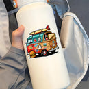 Hamburger Bus Stickers Vinyl Material  Suitable for Cars and Luggage  Customizable