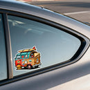 Hamburger Bus Stickers Vinyl Material  Suitable for Cars and Luggage  Customizable