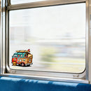 Hamburger Bus Stickers Vinyl Material  Suitable for Cars and Luggage  Customizable