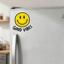Smiley face stickers that spread positive energy made of vinyl customizable