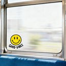 Smiley face stickers that spread positive energy made of vinyl customizable