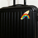 Rainbow surfboard stickers made of vinyl suitable for laptops suitcases etc