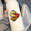 Kissing dollar stickers suitable for water bottles and suitcases customizable