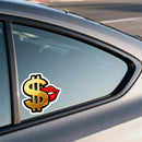 Kissing dollar stickers suitable for water bottles and suitcases customizable