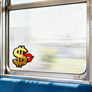Kissing dollar stickers suitable for water bottles and suitcases customizable