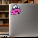 Disco Night stickers made of vinyl material suitable for suitcases and laptops