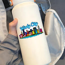 Windy City stickers made of vinyl material suitable for luggage laptops etc