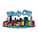 Windy City stickers made of vinyl material suitable for luggage laptops etc