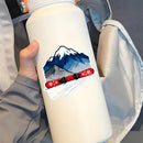 Snowy mountain skateboard stickers suitable for luggage water bottles etc