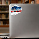 Snowy mountain skateboard stickers suitable for luggage water bottles etc