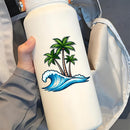 Ocean wave stickers made of vinyl material suitable for laptops and suitcases