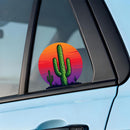 Desert sunset and cactus stickers suitable for cars luggage laptops etc