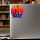 Desert sunset and cactus stickers suitable for cars luggage laptops etc