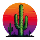Desert sunset and cactus stickers suitable for cars luggage laptops etc