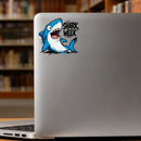 Shark cartoon stickers made of vinyl material suitable for luggage and laptops