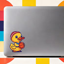 Duck Athlete Funny Waterproof Vinyl Stickers for Luggages Windows Customizable