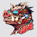 Sunglasses Pig Funny Waterproof Vinyl Stickers for Luggages Windows Customizable