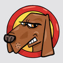 Angry Dog Funny Waterproof Vinyl Stickers for Luggages Windows Customizable