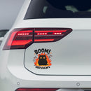 Flame kitten vinyl sticker suitable for cars luggage laptops customizable