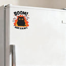 Flame kitten vinyl sticker suitable for cars luggage laptops customizable