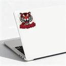 Roaring tiger pattern vinyl stickers customizable with your design and text