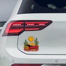 Sun and desert themed vinyl stickers suitable for luggage laptops cars etc