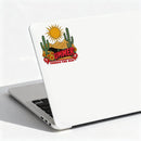 Sun and desert themed vinyl stickers suitable for luggage laptops cars etc