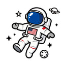 NASA astronaut vinyl stickers suitable for cars luggage laptops and customizable