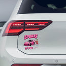 Sports car vinyl stickers suitable for cars luggage water bottles etc