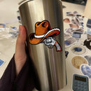 Western cowboy vinyl stickers suitable for skateboards water bottles and laptops