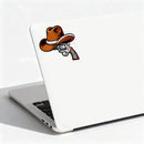 Western cowboy vinyl stickers suitable for skateboards water bottles and laptops