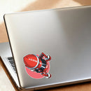 Red Rocket Vinyl Stickers Waterproof Sunproof Self-Adhesive for Laptop Car Glass