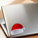 Christmas Hat Vinyl Stickers Waterproof Sunproof for Laptop Car Glass Luggage