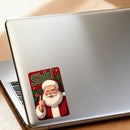 Santa Claus Vinyl Stickers Waterproof Sunproof for Laptop Car Glass Luggage Wall