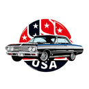 USA Classic Car Retro Sticker American Muscle Car Decor Decal for Cars Laptops