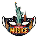 Statue of Liberty Broadway Vinyl Sticker NYC Decor Decal for Laptops Cars