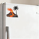 Volcano Palm Tree Vinyl Sticker Tropical Decor Decal for Laptops Water Bottles