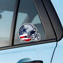 USA Flag Football Helmet Vinyl Sticker Sports Decor Decal for Laptops Cars