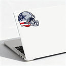 USA Flag Football Helmet Vinyl Sticker Sports Decor Decal for Laptops Cars