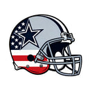 USA Flag Football Helmet Vinyl Sticker Sports Decor Decal for Laptops Cars